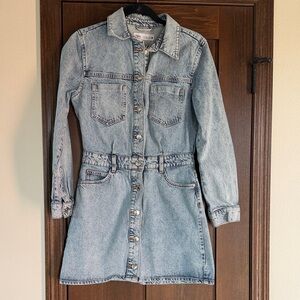Zara Z1975 denim mini dress